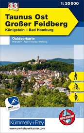 Wandelkaart 33 Outdoorkarte Taunus Ost - Großer Feldberg, | Kümmerly & Frey
