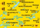 Wandelkaart 854 Neustrelitzer Kleinseenplatte | Kompass