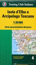 Wandelkaart 4 Carta-guida Isola d'Elba - Archipelago Toscano | Touring Club Italiano