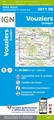 Wandelkaart - Topografische kaart 3011SB Vouziers | IGN - Institut Géographique National