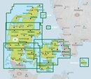 Wegenkaart - landkaart Denemarken Noord + Zuid + fietsroutes | Freytag & Berndt