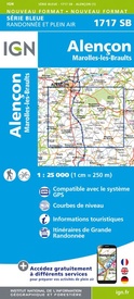 Wandelkaart - Topografische kaart 1717SB Alençon - Marolles-les-Braults | IGN - Institut Géographique National