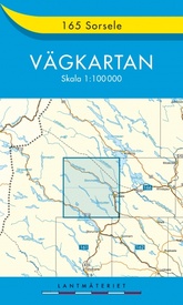 Wegenkaart - landkaart 165 Vägkartan Sorsele | Lantmäteriet