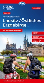 Fietskaart 14 ADFC Radtourenkarte Lausitz - Östliches Erzgebirge | BVA BikeMedia