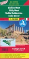 Fietskaart - Wegenkaart - landkaart Sicilië West + Oost | Freytag & Berndt