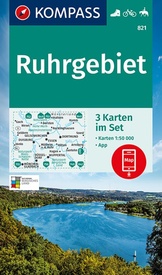 Wandelkaart 821 Ruhrgebiet | Kompass