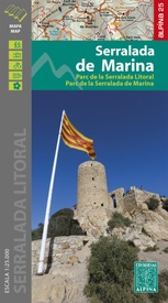 Wandelkaart 60 Serralada de Marina | Editorial Alpina