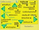 Wandelkaart 458 Halle - Unteres Saaletal | Kompass