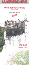 Topografische kaart - Wandelkaart Luxemburg | Topografische dienst Luxemburg