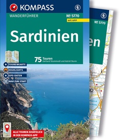 Wandelgids 5770 Kompass Wanderführer Sardinien - Sardinie | Kompass