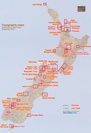 Overzicht Nieuw Zeeland wandelkaarten