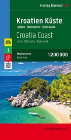 Wegenkaart - landkaart Kroatische Kust Istrië-Dalmatië-Dubrovnik | Freytag & Berndt