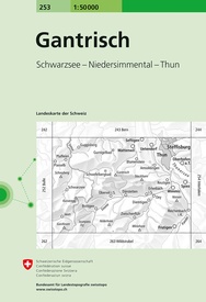 Wandelkaart - Topografische kaart 253 Gantrisch | Swisstopo
