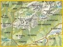 Wandelkaart 023 Alpi Feltrine - Le Vètte - Cimònega  | Tabacco Editrice