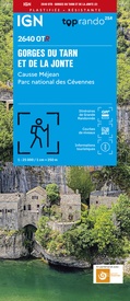 Wandelkaart 2640OTR Gorges du Tarn et de la Jonte / Causse Méjean PNR | IGN - Institut Géographique National