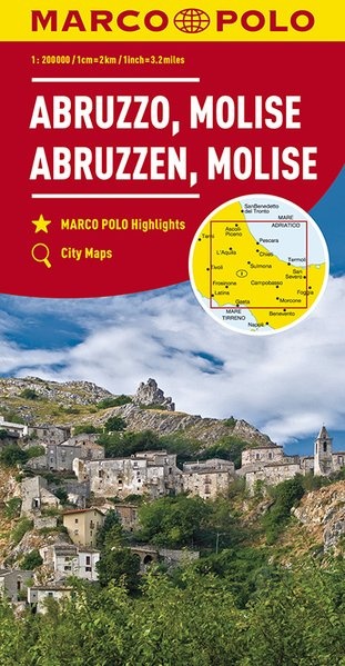Wegenkaart - landkaart 10 Abruzzen - Molise | Marco Polo (ISBN 9783829739825)| €11,95