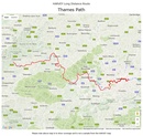 Wandelkaart Thames Path | Harvey Maps