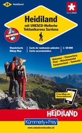 Wandelkaart 33 Heidiland mit UNESCO-Welterbe | Kümmerly & Frey