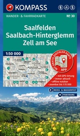 Wandelkaart 30 Saalfelden - Saalbach-Hinterglemm - Zell am See | Kompass
