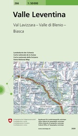 Wandelkaart - Topografische kaart 266 Valle Leventina | Swisstopo