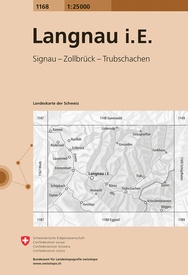 Wandelkaart - Topografische kaart 1168 Langnau i. E | Swisstopo