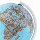 Wereldbol - Globe 11 Carbon Classic Blauw  | ø 30 cm | Nederlandstalig | Met verlichting | National Geographic