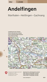 Wandelkaart - Topografische kaart 1052 Andelfingen | Swisstopo