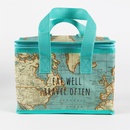 Tas voor de Lunch met vintage wereldkaart | Sass & Belle