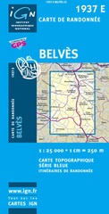 Wandelkaart - Topografische kaart 1937E SB - Serie Bleue Belves | IGN - Institut Géographique National