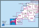 Wandelkaart - Topografische kaart 203 Landranger Land's End & Isles of Scilly, St Ives & Lizard Point | Ordnance Survey