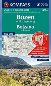 Wandelkaart 54 Bozen/Bolzano | Kompass
