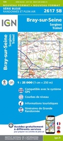 Wandelkaart - Topografische kaart 2617SB Bray-sur-Seine | IGN - Institut Géographique National