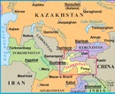 Wegenkaart - landkaart Tajikistan - Geografisch | Gizi Map