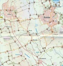 Wandelknooppuntenkaart - Wandelkaart 1 Wandelnetwerk Drenthe Noord Drenthe met Groningen - Roden - Eelde - Zudlaren | Recreatieschap Drenthe