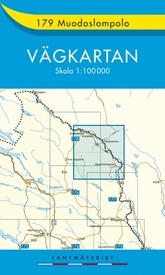 Wegenkaart - landkaart 179 Vägkartan Muodoslompolo | Lantmäteriet