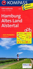 Fietskaart 3007 Hamburg - Altes Land - Alstertal | Kompass
