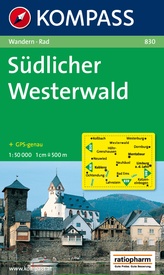Wandelkaart 830 Südlicher Westerwald | Kompass