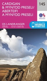 Wandelkaart - Topografische kaart 145 Landranger Cardigan & Mynydd Preseli - Wales | Ordnance Survey