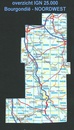 Wandelkaart - Topografische kaart 2624SB St-Benin-D'Azy – St-Saulge | IGN - Institut Géographique National