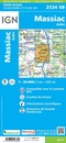 Wandelkaart - Topografische kaart 2534SB Massiac - Ardes | IGN - Institut Géographique National