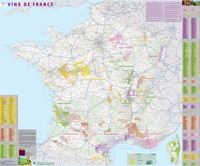 Vins de France - Poster Wijnen van Frankrijk - Wijnkaart | 98 x 119 cm