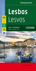 Wandelkaart - Wegenkaart - landkaart Lesbos | Freytag & Berndt