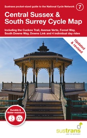 Fietskaart 07 Cycle Map Central Sussex & South Surrey | Walk Wheel Cycle Trust | Sustrans