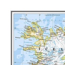 Wandkaart Scandinavië en Ijsland, 60 x 77 cm | National Geographic