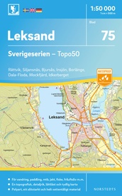 Wandelkaart - Topografische kaart 75 Sverigeserien Leksand | Norstedts