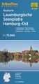 Fietskaart SH07 Bikeline Radkarte Lauenburgische Seenplatte Hamburg Ost | Esterbauer