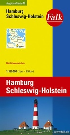 Wegenkaart - landkaart 04 Regionalkarte-de Bremen - Osnabrück - Ostfriesland | Falk