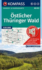 Wandelkaart 813 Östlicher Thüringer Wald | Kompass