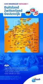 Wegenkaart - landkaart ANWB wegenkaart Duitsland 1 Duitsland/Zwitserland/Oostenrijk | ANWB Media