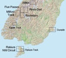 Wandelkaart Kepler track  - Fiordland National Park | NewTopo NZ